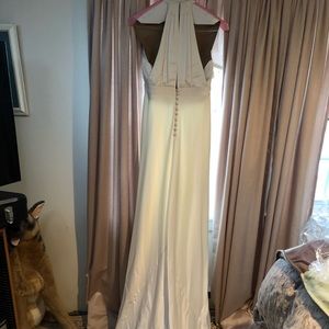 J Crew off-white wedding gown. Never worn. Size 8.